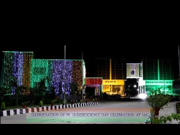 Illumination of SAC and DECU Buildings on 76th Independence Day Celebrations-2022.