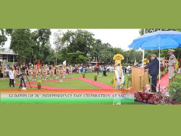 Glimpses of 76th Independence Day Celebrations at SAC on Aug. 15, 2022.
